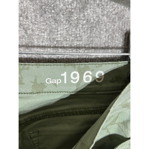 Gap 1969 Ankle Zip Skinny Legging Jeans Women Size 25 Stretch Green Floral - Picture 3 of 13